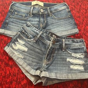 Bundle: hollister jean shorts